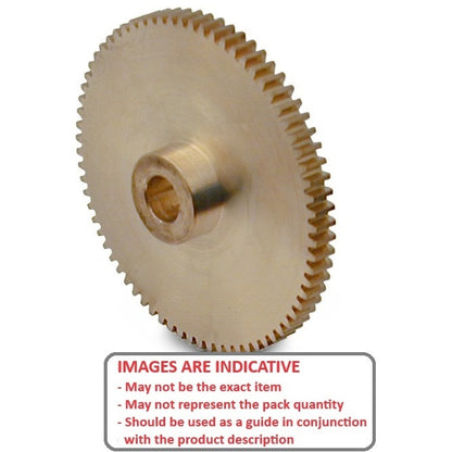 1162697 | G025B-050-M05-050-060-B-P (Each) --- Spur Gears - 50 tooth - 25x6 mm Hubbed - Brass Gear