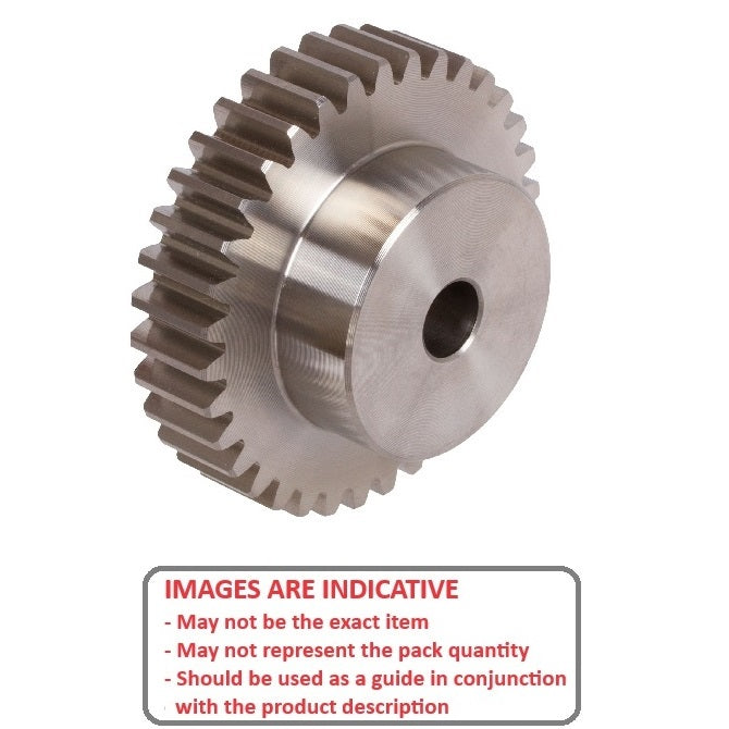 1131294 | G024B-024-M1-120-050P-C (Each) --- Spur Gears - 24 tooth - 24x5 mm Hubbed - Carbon Steel S45C Gear