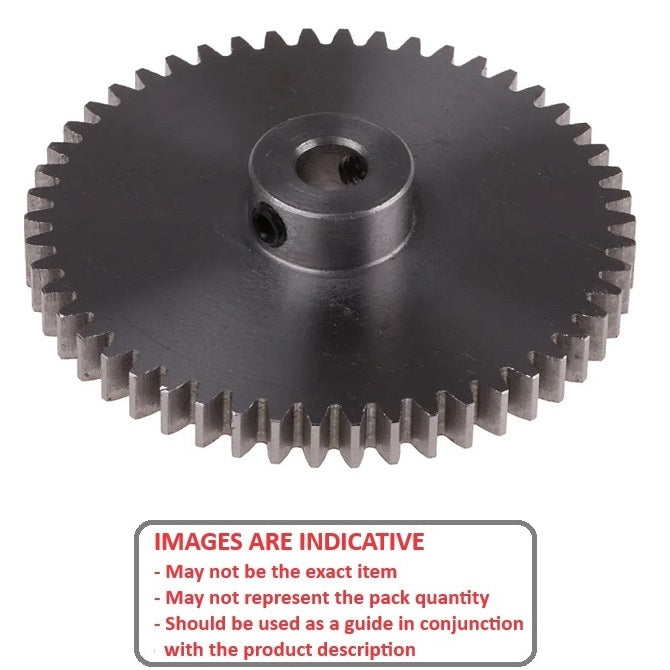 1189551 | G035B-100-D72-048-064-S3-G (Each) --- Spur Gears - 100 tooth - 35.28x6.35 mm Hubbed - Stainless Steel 303/304 Similar to A2, 18-8 HRB80 Gear