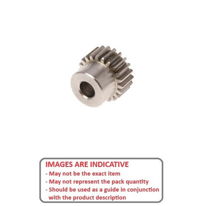 1131443 | G025B-024-D24-032-064-S3 (Each) --- Spur Gears - 24 tooth - 25.4x6.35 mm Hubbed - Stainless Steel 303/304 Similar to A2, 18-8 HRB80 Gear