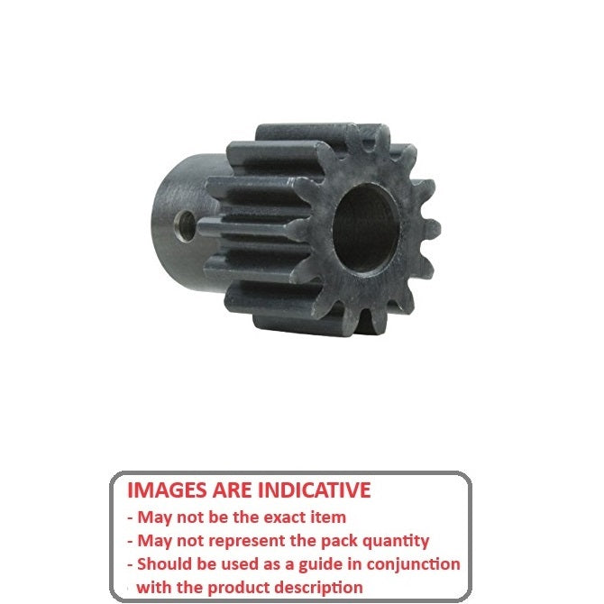 1105925 | G014K-014-M1-120-060F-CG (Each) --- Spur Gears - 14 tooth - 14x6 mm Hubbed - Carbon Steel S45C Gear