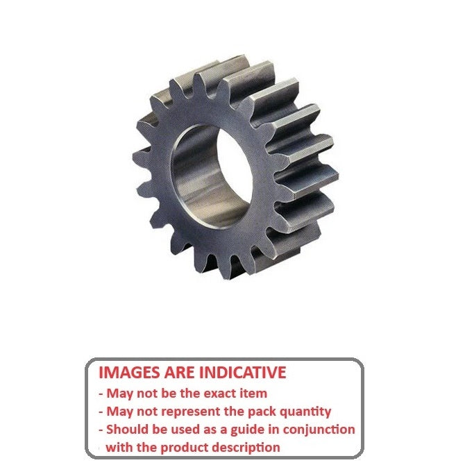 1133240 | G025P-025-M1-080-060F-C (Each) --- Spur Gears - 25 tooth - 25x6 mm Hubless - S45C Steel Gear