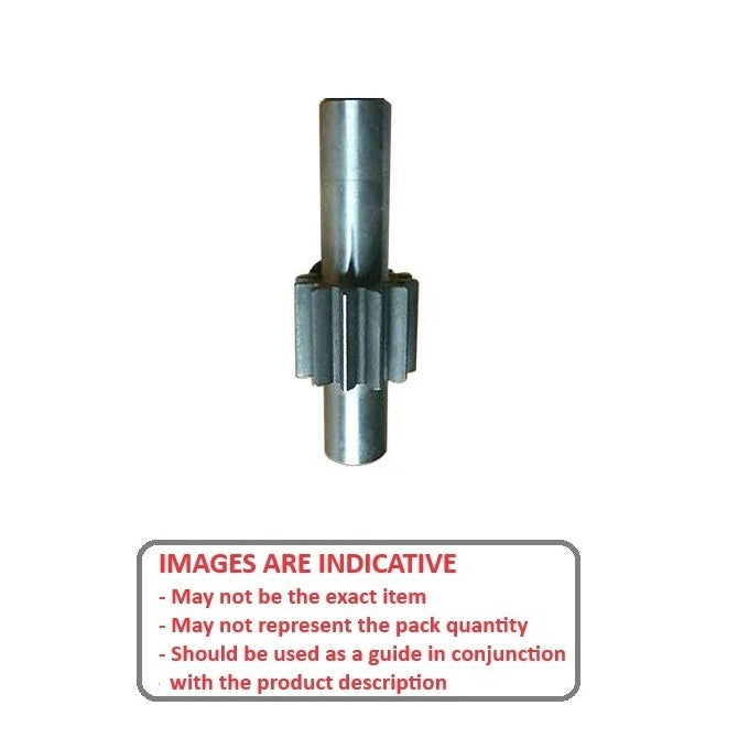 1079124 | G008S-008-M1-120-100F-C (Each) --- Spur Gears - 8 tooth - 8x10 mm Stem - Carbon Steel S45C Gear
