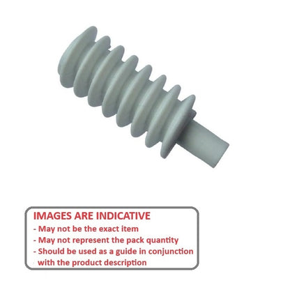 1229388 | WM1R24-1-023HP048-NY (Each) --- Worm Gears - Pitch 24DP - Worm - 1 Start tooth - 4 Deg 46 Min with 14.5 Deg Pressure Angle 24DP - Nylon Polyamide 6/6