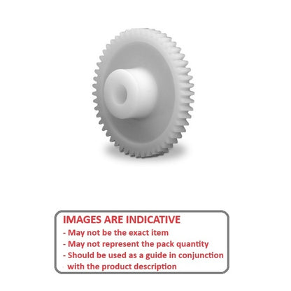 1233581 | WG1R32-040-05HBS0794-ACE (Each) --- Worm Gears - Pitch 32DP - 40 tooth - 4 Deg 5 Min with 14.5 Deg Pressure Angle 32DP - Acetal