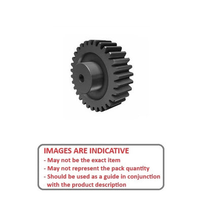 1233108 | WG1R24-020-06HP0475-NYB (PK-2) --- Worm Gears - Pitch 24DP - 20 tooth - 4 Deg 46 Min with 14.5 Deg Pressure Angle 24DP - Nylon - Mineral Filled Black