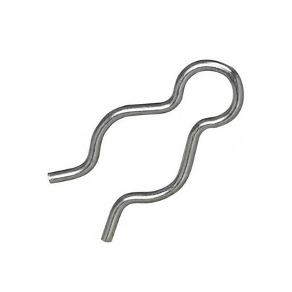 Hitch External Pins - 11.11x2x1.4 mm - Spring Steel Zinc Plated