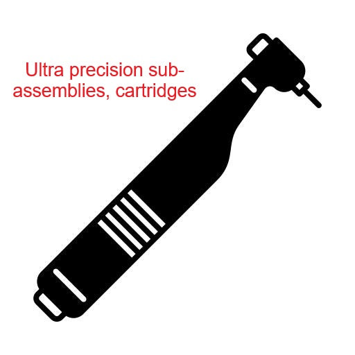 Dental Replacement Parts - Application Brand Bien Air® Turbine Sub Assembly With Bearings - With Ceramic Hybrid Bearings 