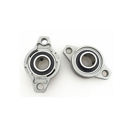 1081478 | KFL08 (Each) --- Flanged 2 Bolt Housing and Bearing Assembly - 8x26x48 mm Rigid - Aluminium
