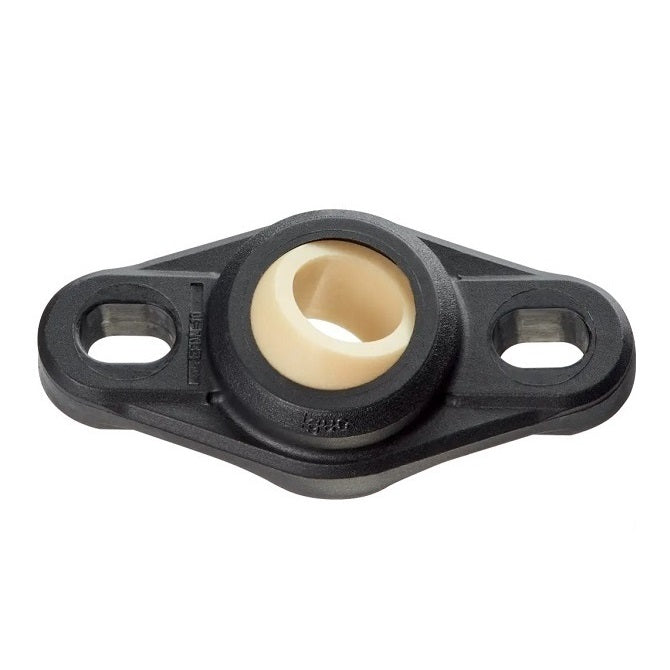 Flanged 2 Bolt Housing Assembly - 16 - 53 mm Self Aligning - Plastic