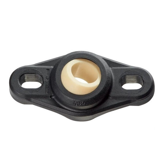 Flanged 2 Bolt Housing Assembly - 16 - 53 mm Self Aligning - Plastic