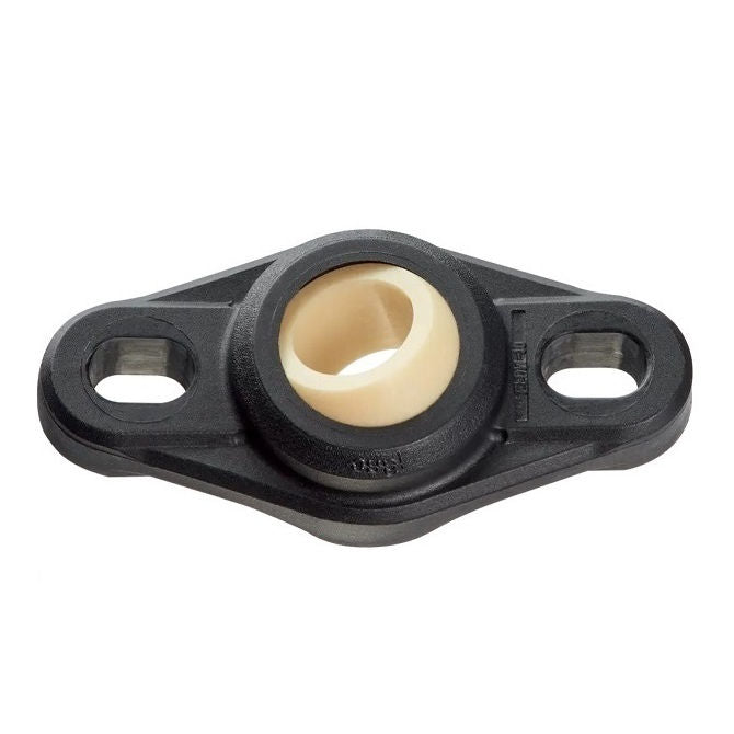1125445 | FL-20-W300 (Each) --- Flanged 2 Bolt Housing and Bearing Assembly - 20 - 65 mm Aligning - Plastic