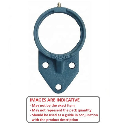 1199101 | FK206 (Each) --- Flanged Housings - 130x78x40.2 mm Offset Cast Iron - Cast Iron Housing