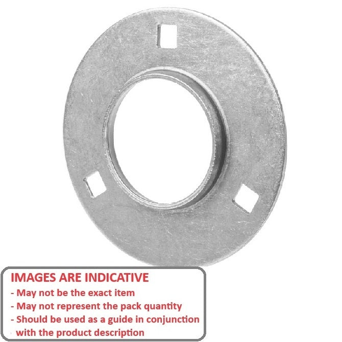 1182394 | PF-3 (Pair) --- Flanged Housings - 81 - 23 mm 3 Bolt Hole - Steel Housing