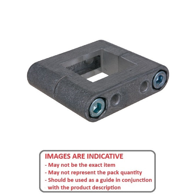 1152133 | LCSQCL-0381-Q (Each) --- Housing Clamps Square Linear - 38.1 mm Square Clamp 33.99 mm