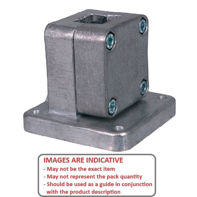 1152132 | LCSQCL-0381-F (Each) --- Housing Clamps Square Linear - 38.1 mm Flanged Base 33.99 mm