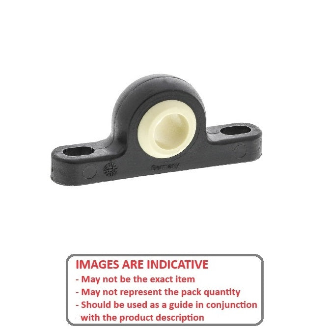 1067619 | BB-060-L280 (Each) --- Pillow Block Housing and Bearing Assembly - 6x43x20 mm Thermoplastic