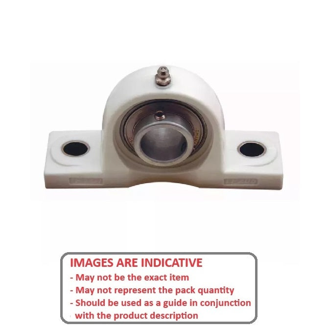 1102764 | IP-124RS (Each) --- Pillow Block Housing and Bearing Assembly - 12.7x33.338x127 mm Thermoplastic and Stainless