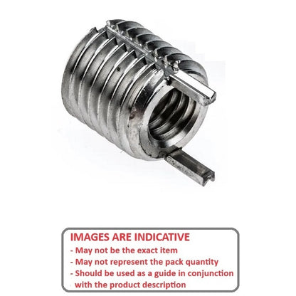 1094835 | KLI-111C-159-16-SS (Each) --- Inserts Thread Repair - 7/16-14 UNC - 11.11mm - 5/8-11 UNC - 15.88mm - 15.748 mm Keylocking - Stainless Steel Insert
