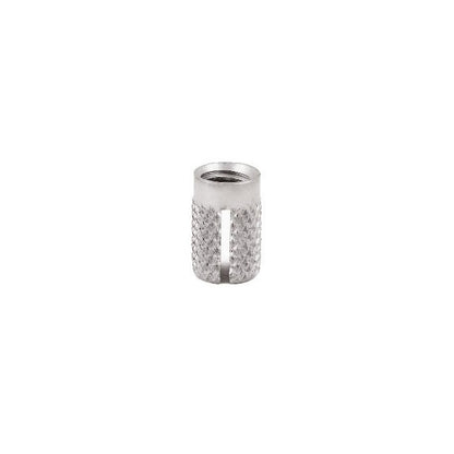 Expansion Inserts - 10-32 UNF - 4.76mm - 6.34x9.53 mm Press In - Stainless Steel 303/304 Similar to A2, 18-8 HRB80 Insert