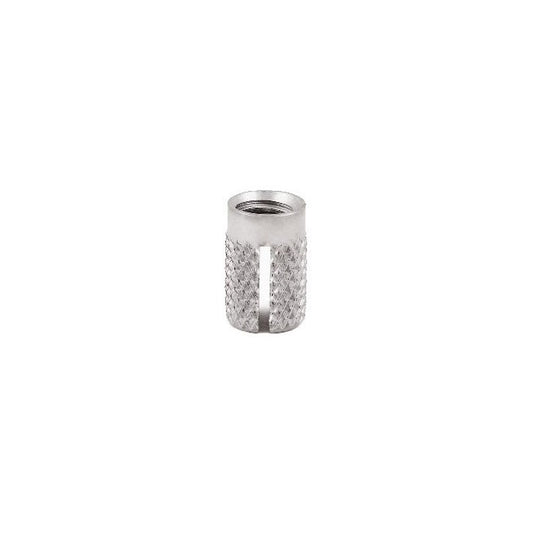 Expansion Inserts - 10-32 UNF - 4.76mm - 6.34x9.53 mm Press In - Stainless Steel 303/304 Similar to A2, 18-8 HRB80 Insert