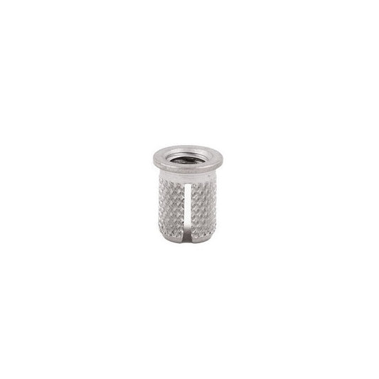 Expansion Inserts - 1/4-20 UNC - 6.35mm - 7.938x12.7 mm Press In - Stainless Steel 303/304 Similar to A2, 18-8 HRB80 Insert