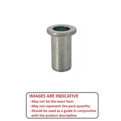 1058281 | IN-RIV-048F-020 (PK-100) --- Rivet Nuts Inserts - 10-32 UNF - 4.76mm - 6.35 - 0.25 - 2.03 Klik
