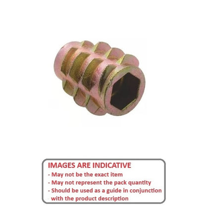 1054109 | IN-TP-042C-10-WHL (PK-5) --- Self Tapping Inserts - 8-32 UNC - 4.17mm - 6x10.008 mm For Wood