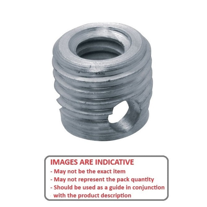 1056490 | IN-TP-048C-100-P (Each) --- Self Tapping Inserts - 10-24 UNC - 4.76mm - 7.09x10 mm For Plastics - Steel Insert
