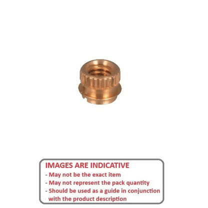 1048588 | IN-PF-035C-048-W (Each) --- Tapered Fit Finserts For Wood and Plastics Inserts - 6-32 UNC - 3.5mm - 5.21x9.53 mm