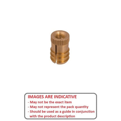 1076443 | IN-PF-079C-143-W (Each) --- Tapered Fit Finserts For Wood and Plastics Inserts - 5/16-18 UNC - 7.94mm - 11.91x14.3 mm
