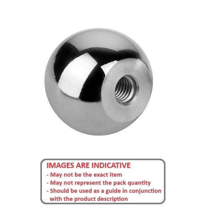 1102798 | KF127C-035-TPST (Each) --- Ball Knobs - 1/2-13 UNC - 12.7mm - 34.93x15.9 mm Female Threaded - Steel Knob