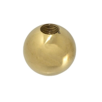 1086396 | KF095C-025-TPBR-P (Each) --- Ball Knobs - 3/8-16 UNC - 9.53mm - 25.4 - - Female Threaded - Polished Brass Knob