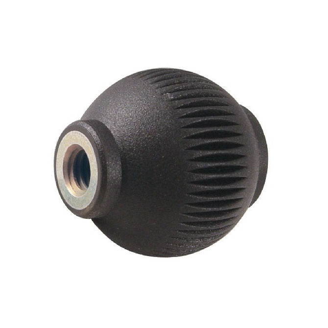 1077165 | KF079C-032-NG-SS (PK-10) --- Ball Knobs - 5/16-18 UNC - 7.94mm - 32x32 mm Female Threaded - Stainless Steel Knob
