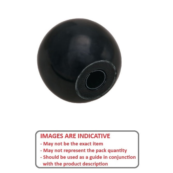 1103074 | KF127-051-KOPH (PK-500) --- Ball Knobs - 12.70 mm Knock On 50.8 mm - - Knock On Phenolic - Phenolic Knob