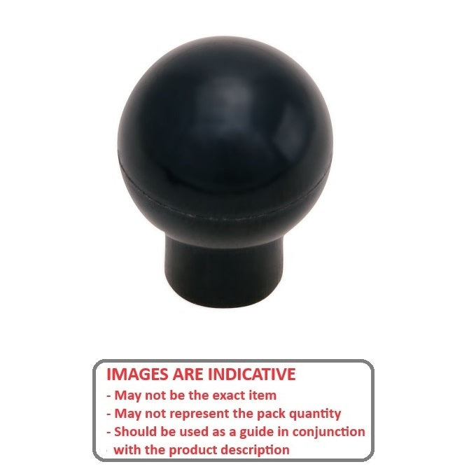1077244 | KF079C-038-TPHS (Each) --- Ball Knobs - 5/16-18 UNC - 7.94mm - 38.1 - - Female Threaded - Phenolic Knob