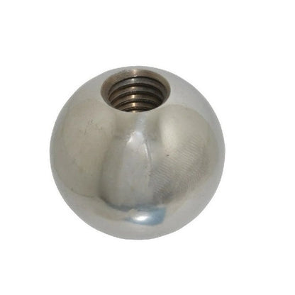 1092236 | KF100M-040-T303 (Each) --- Ball Knobs - M10 - 10x1.5mm - 40x18 mm Female Threaded - Stainless Steel Knob