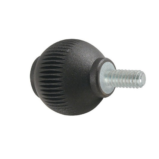 Ball Knobs - 1/4-20 UNC -6.35mm- 24.89x30 mm - Steel