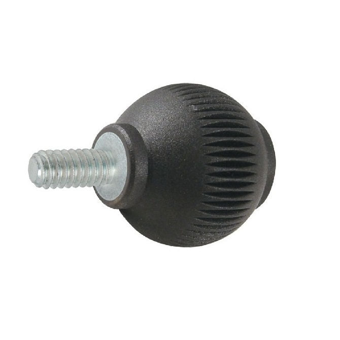 1086758 | KM095C-040-NG (PK-10) --- Ball Knobs - 3/8-16 UNC - 9.53mm - 39.88x20.1 mm Male Threaded - Steel Knob