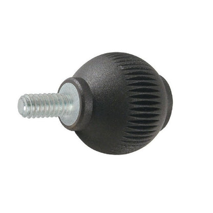 1086758 | KM095C-040-NG (PK-10) --- Ball Knobs - 3/8-16 UNC - 9.53mm - 39.88x20.1 mm Male Threaded - Steel Knob