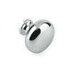 Cabinet Hardware Knobs - 8-32 UNC -4.17mm- 31.8x25.4 mm - Bright Chrome Finish