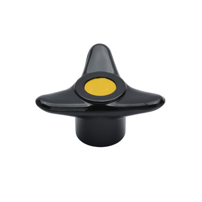 1233994 | KF100M-080-3LA (PK-4) --- Lobe Knobs - M10 - 10x1.5mm - 80x17 mm Three Lobe - Brass Knob