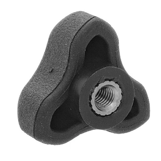 Lobe Knobs - 1/4-20 UNC -6.35mm- 29.97x14 mm - Zinc Plated Brass