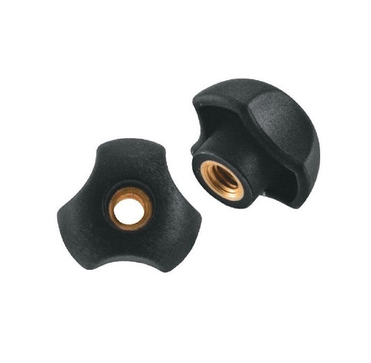 Lobe Knobs - 5/16-18 UNC -7.94mm- 39.88x14 mm - Brass