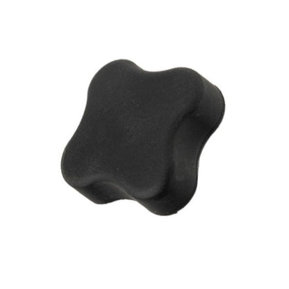 1103473 | KF127C-076-4L-SFT (Each) --- Lobe Knobs - 1/2-13 UNC - 12.7mm - 76.2x15.9 mm Four Lobe - Zinc Plated Brass Knob