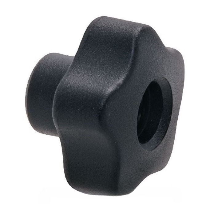 1077297 | KF079C-040-5LSFT-P (Each) --- Lobe Knobs - 5/16-18 UNC - 7.94mm - 39.88 - - Five Lobe - Black Plastic Knob