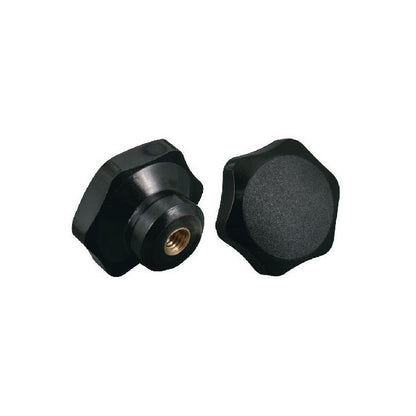 1075541 | KF079-100-6L-ST (Each) --- Lobe Knobs - 7.87 Unthreaded Hole 100.08x31 mm Six Lobe - Steel Knob