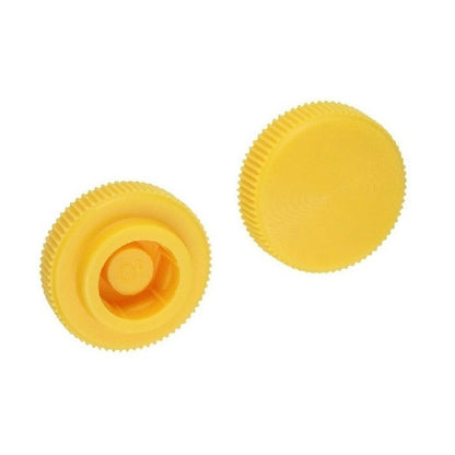 1053673 | KM050M-016-KNU-Y (PK-10) --- Thumb Knobs - M4 - 4.00mm - - Use Own Screw 16x6.5 mm For Cap Screws - Plastic Knob