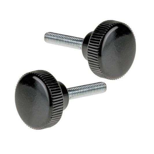 Knurled Knobs - M6 -6x1mm- 24.5x15 mm - Phenolic