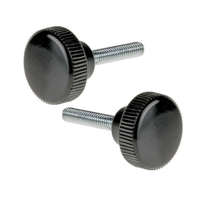 1066141 | KM060M-015-KPC10 (PK-2) --- Knurled Knobs - M6 - 6x1mm - 15x10 mm Male - Polypropylene with Steel Shank Knob